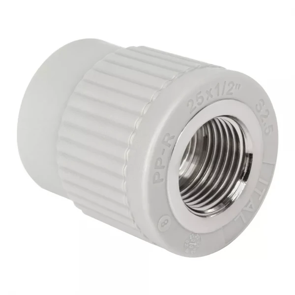 Муфта PP-r з внутрішньою різьбою ITAL 25 мм х 3/4