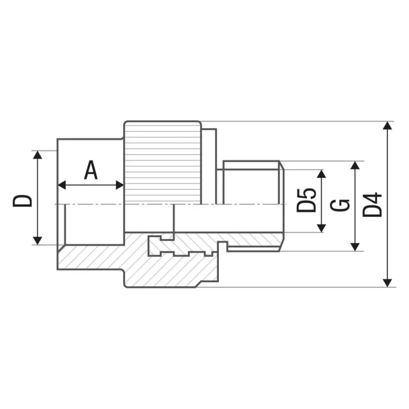 Муфта PP-R ITAL 20 мм x 1/2