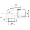 Угольник 90° ITAL PPR 25 мм x 3/4