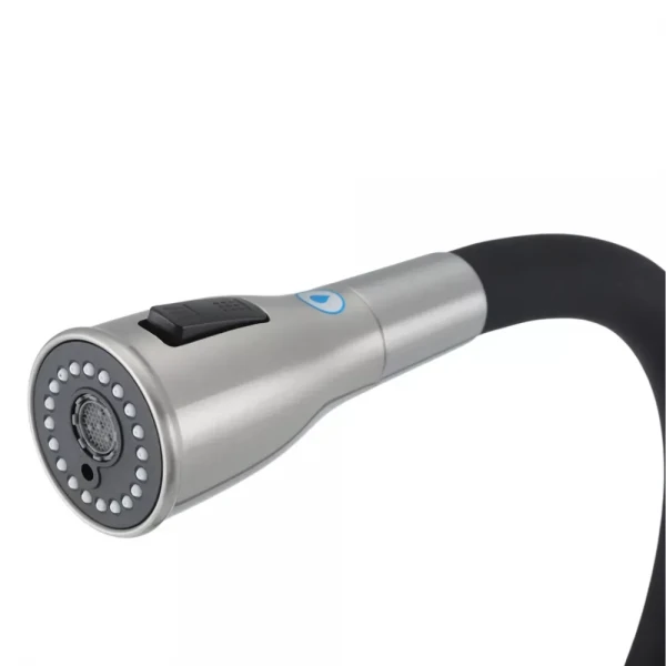 Смеситель для кухни GAPPO G4399-65 под осмос однорычажный с высоким силиконовым изливом из нержавеющей стали сатин крепления гайкой Ø35