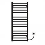 Полотенцесушитель электрический Deffi Lima 400х1000 правый 154 Вт черный