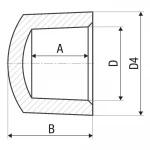 Заглушка PP-r ITAL 40 мм