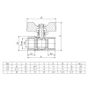 Кран кульовий ITAL PN40 1