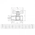 Кран кульовий ITAL PN40 3/4