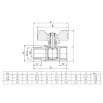 Кран кульовий ITAL PN40 1