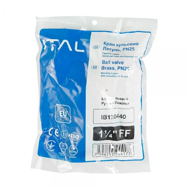 Кран кульовий ITAL PN25 1 1/4