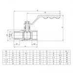 Кран кульовий ITAL PN40 1/2