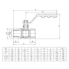 Кран кульовий ITAL PN25 1 1/2