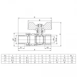 Кран шаровой ITAL PN40 1