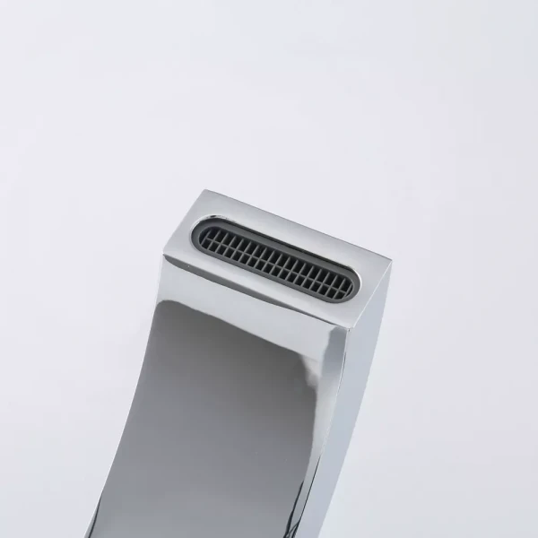 Смеситель для умывальника GAPPO G1007-81 однорычажный с литым изливом латунный хромированный крепеж гайкой Ø35