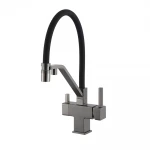 G4395-69 кухня під осмос одноваж вис силік. вил. лат  шпил карт.90° Ø35 (сірий Gungrey/чорний) {8/1}