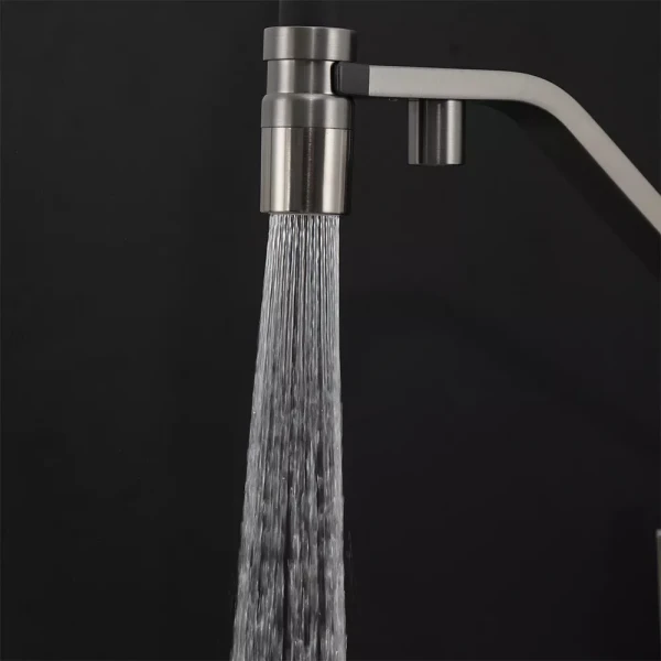 G4395-69 кухня під осмос одноваж вис силік. вил. лат  шпил карт.90° Ø35 (сірий Gungrey/чорний) {8/1}