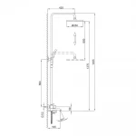 Душевая система FRAP F2475-9 с изливом и воронкой 3-функции