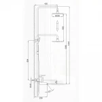 Душевая система FRAP F2417 с изливом и воронкой с 3 функциями