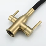 Смеситель для кухни FRAP F4396-3 с гибким изливом