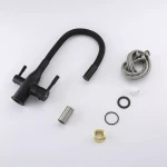 Смеситель для кухни FRAP F4396-6 с гибким изливом под фильтр