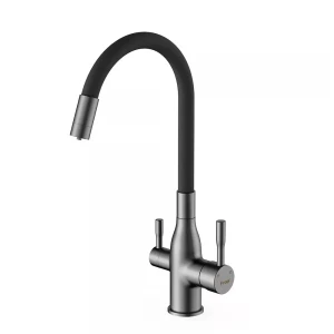 Смеситель для кухни FRAP F4396-15 с гибким изливом под фильтр