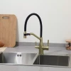 Смеситель для кухни FRAP F4397-3 с гибким изливом для фильтра