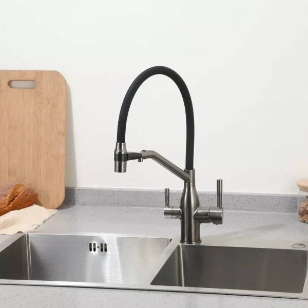 Смеситель для кухни FRAP F4397-9 с гибким изливом