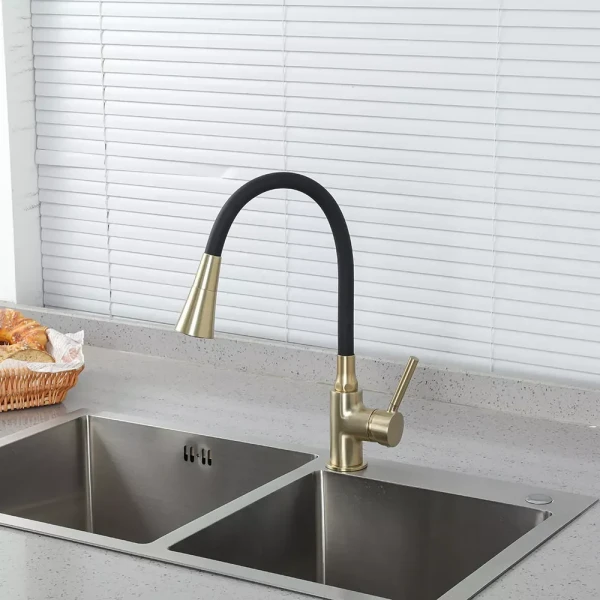 Смеситель для кухни FRAP F4044-3 с гибким изливом с аэратором на 2 режима