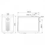 Насосная станция SHIMGE CA600 0.6 кВт (максимальная высота подъема 45 м, максимальная производительность 100 л/мин)