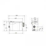 Канализационная установка SHIMGE WT 500B 0.5 кВт (максимальная высота 9 м, максимальная производительность 125 л/мин)
