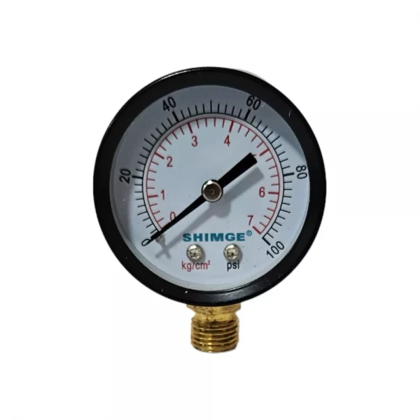 Манометр SHIMGE PS-S Ø50 -7 bar радиальный.