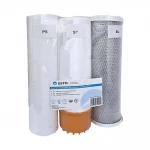 Комплект картриджей USTM Жесткость 1-3 (ППР 5мкм + смягчающий + прессованный уголь) SET5