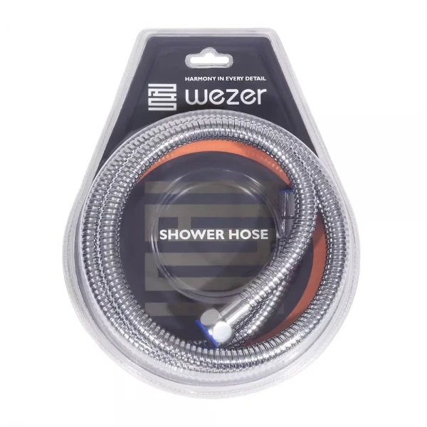 Душевой шланг WEZER WKR-008-180 180 см хромированный