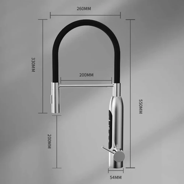 Проточный водонагреватель WEZER RSH-601-REFLECTOR с гибким изливом