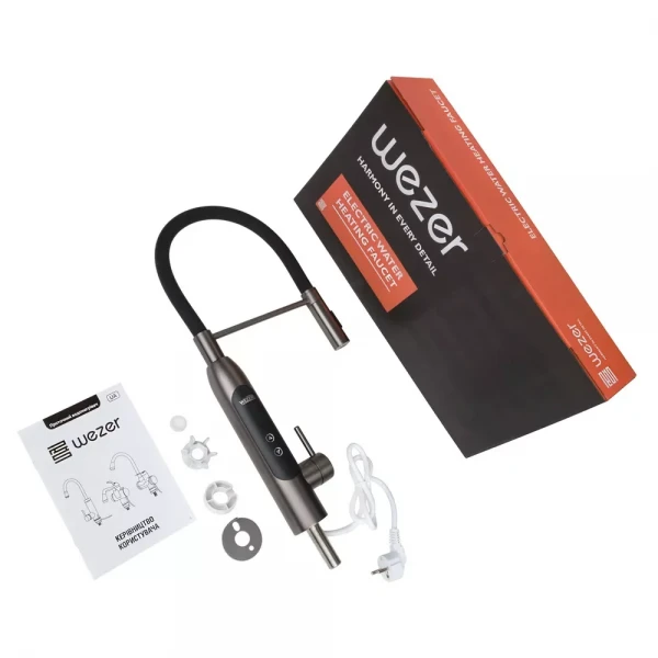 Проточный водонагреватель WEZER RSH-601-REFLECTOR с гибким изливом