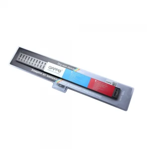 Трап для душа GAPPO G85007-39 500 мм Gun Grey с комбинированным гидрозатвором