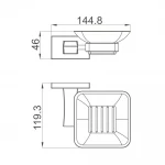 Мыльница GAPPO G0702-9 из оружейной стали