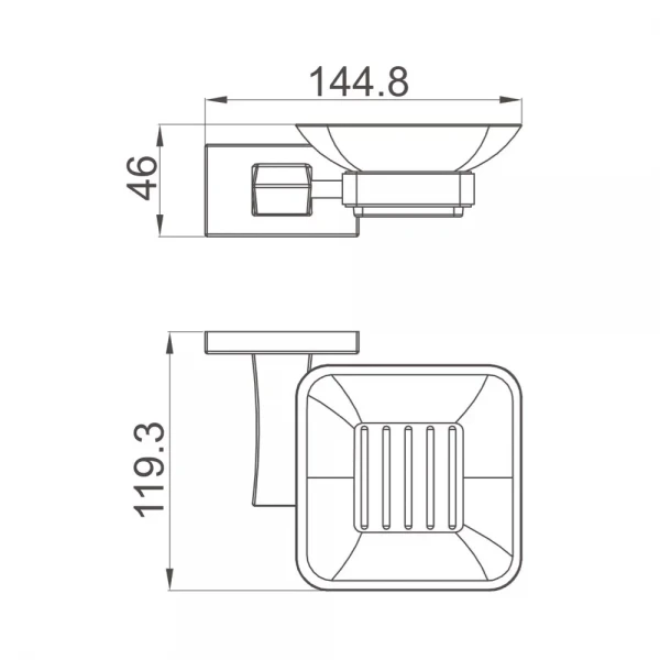 Мыльница GAPPO G0702-9 из оружейной стали
