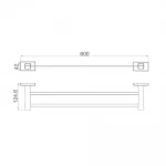 Полотенцедержатель GAPPO G0709-9 из оружейной стали