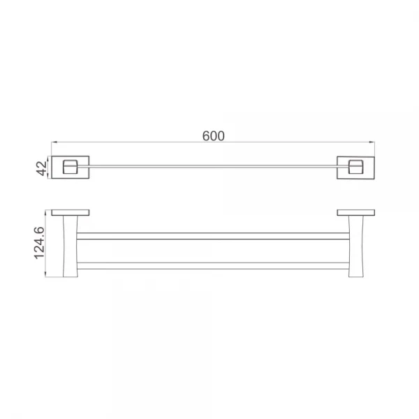 Полотенцедержатель GAPPO G0709-9 из оружейной стали
