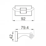 Крючок двойной GAPPO G0705-29 оружейная сталь
