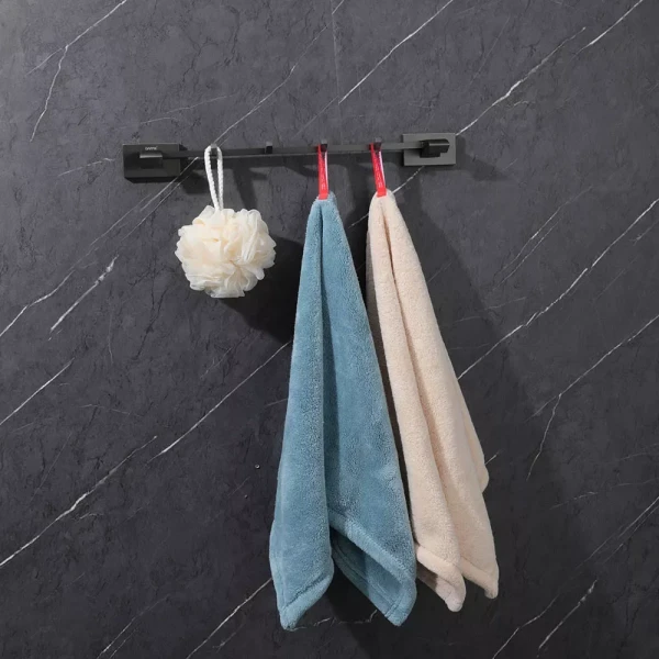 Вешалка GAPPO G0716-49 на 4 крючка 426 мм оружейная сталь