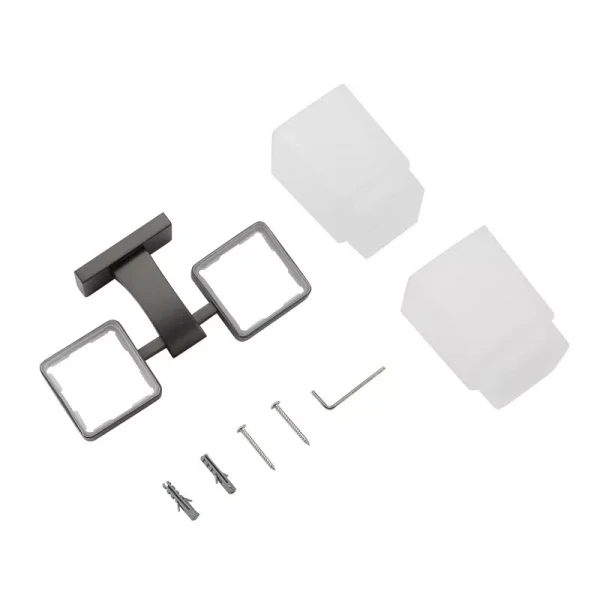 Стакан двойной для зубных щеток GAPPO G0708-9 оружейная сталь.