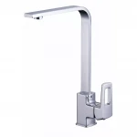 Смеситель для кухни WEZER NOF4-B однорычажный с поворотным изливом крепления шпилькой Ø35 хром