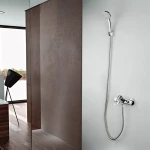 Смеситель для душа NOF5 однорычажный хромированный сплав с картриджем Ø35