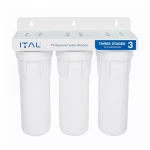 Фильтр тройной ITAL с картриджами и краном.