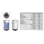 Водонагреватель GALANTA COMBI 80 л 2.0 кВт с правым подключением и мокрым теном