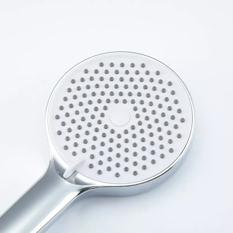 F015 лійка 3х функц. білий -хром  {40/1}