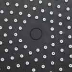 F016-25 лійка стельова кругла 250mm чорна (коробка) {20/1}