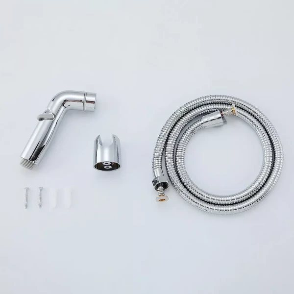 Комплект гигиенического душа FRAP лейка с регулировкой давления + шланг хромированный