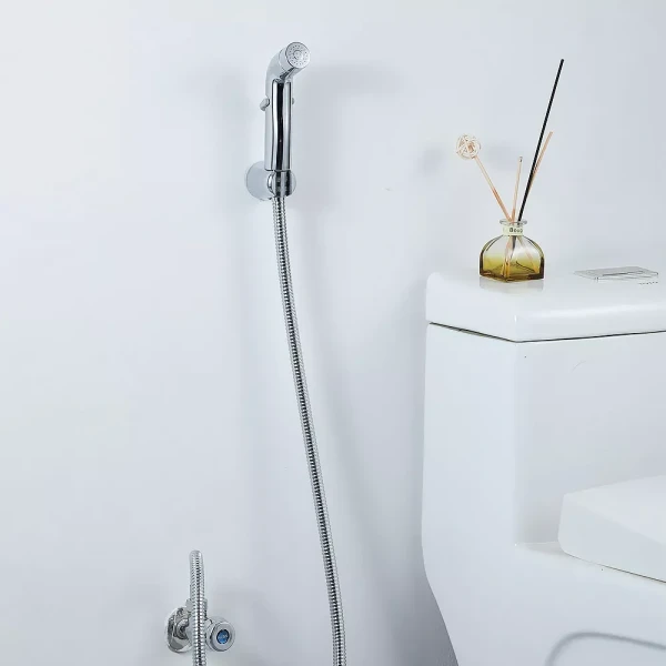 Комплект гигиенического душа FRAP лейка с регулировкой давления + шланг хромированный