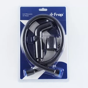 Воронка гигиеническая FRAP F021-6 с регулировкой давления + шланг черная