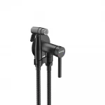 Душевой гигиенический гарнитур GAPPO G7206-6 однорычажный встроенный латунный черный Ø35