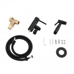 Душевой гигиенический гарнитур GAPPO G7206-6 однорычажный встроенный латунный черный Ø35